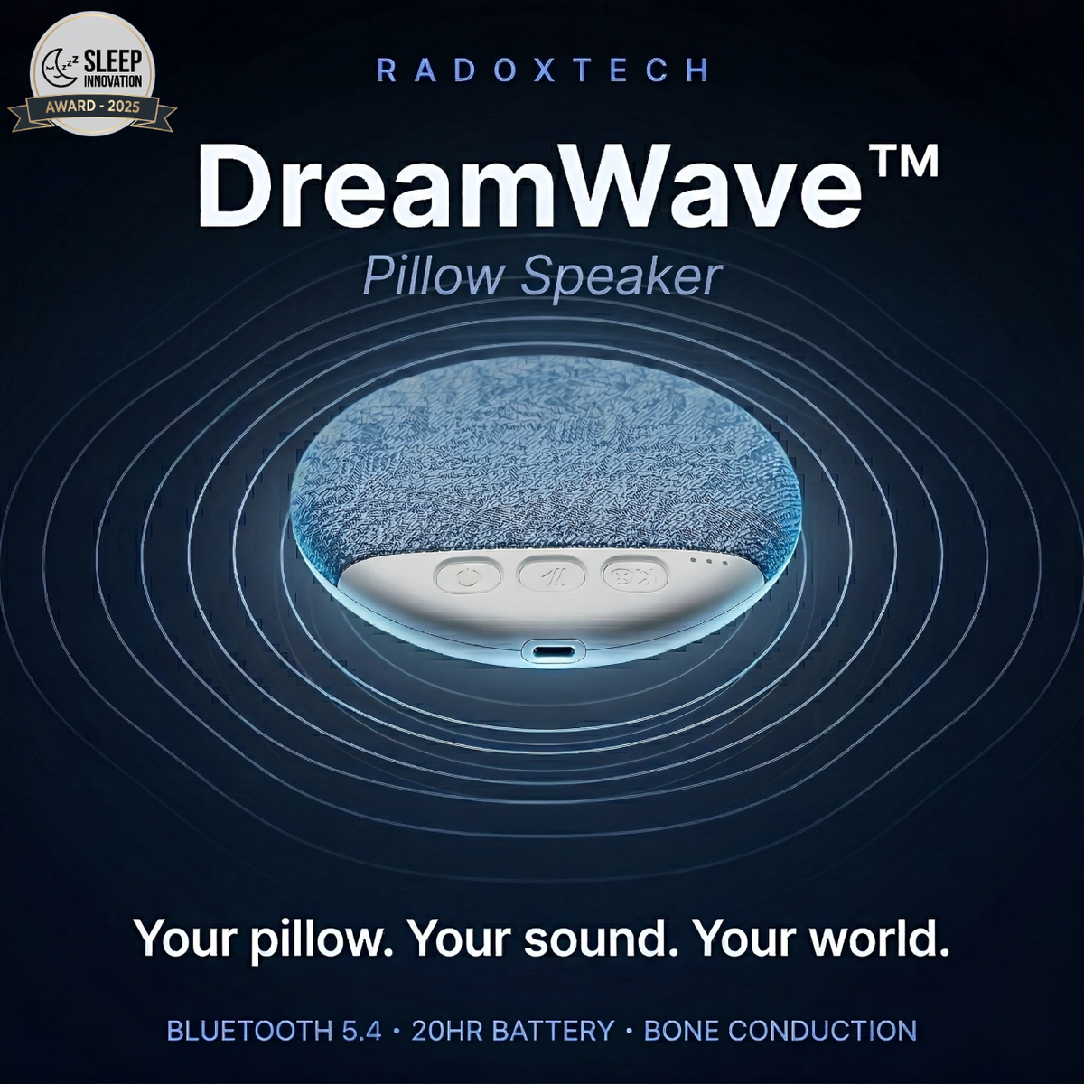 DreamWave™ Pillow Speaker