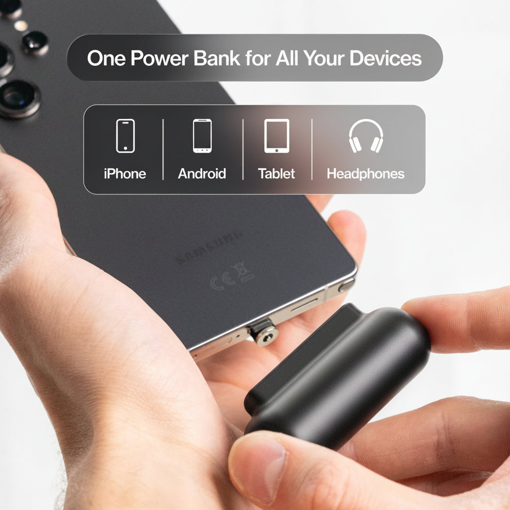 Snap-N-Charge® | Universal Magnetic Power Bank