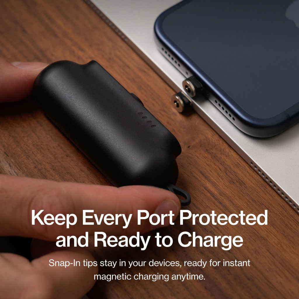 Snap-N-Charge® | Universal Magnetic Power Bank