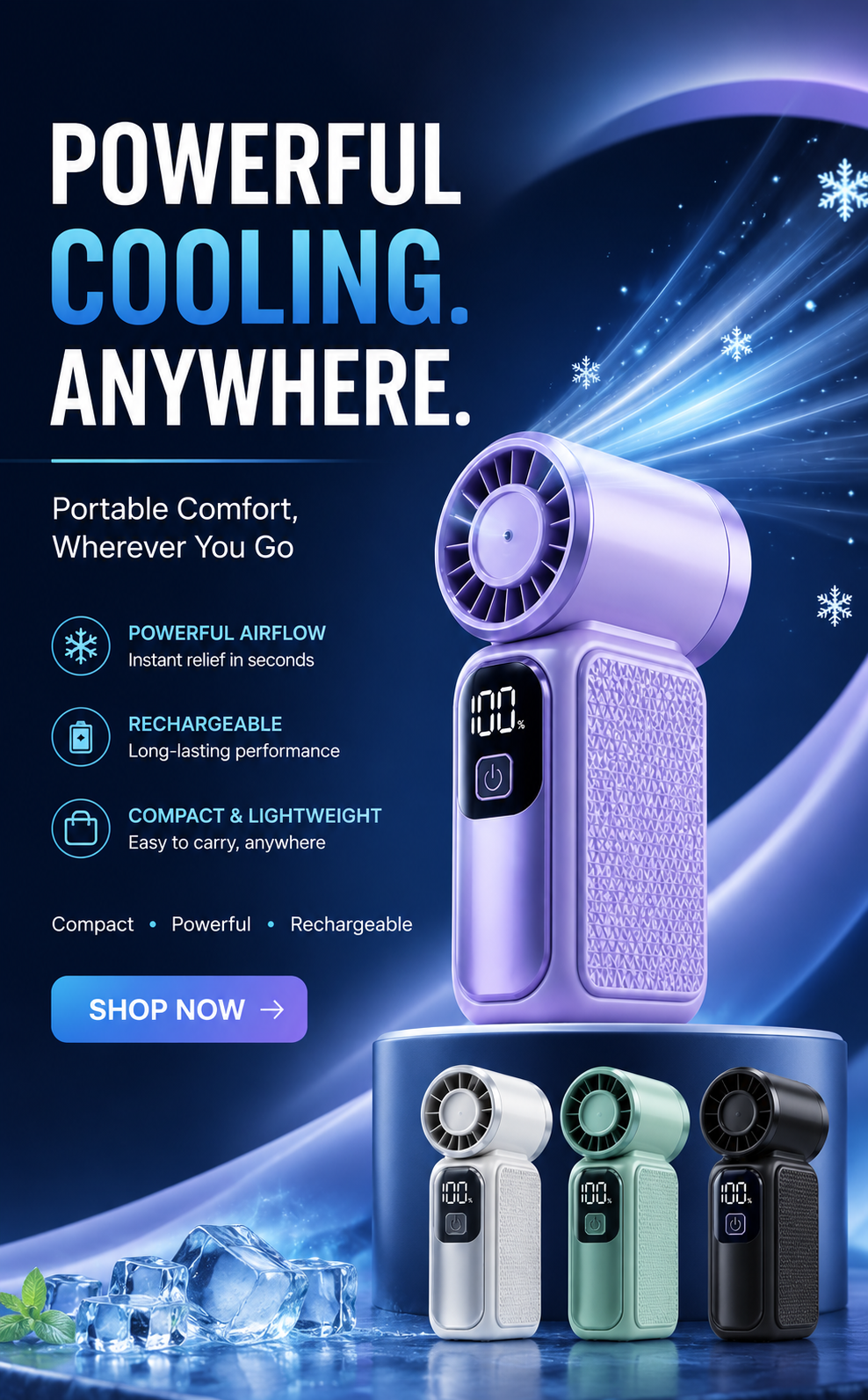 Pocket-Sized Handheld Fan